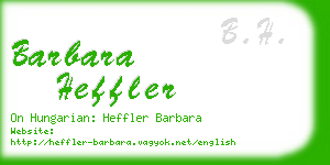 barbara heffler business card